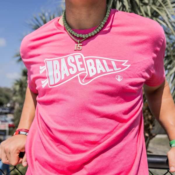 Pennant Youth Tee - Cotton Candy Pink - Image 2