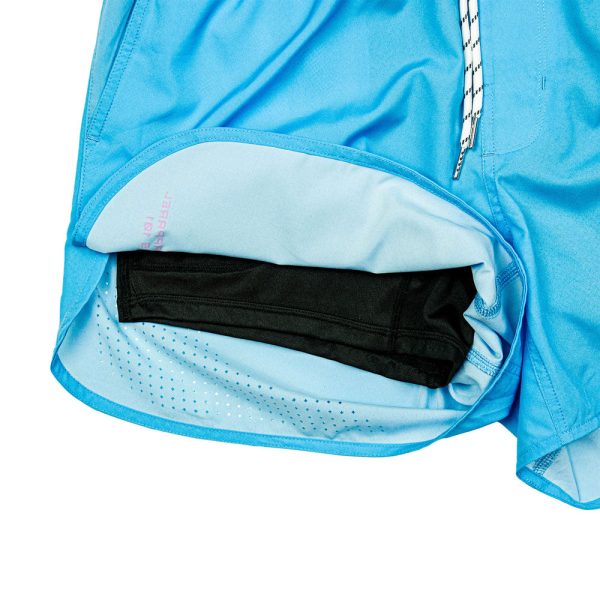 Pro Series Youth Shorts with Liner - Blue - Image 3