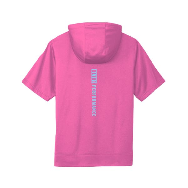 BSBL-SZN Youth Short Sleeve Hoodie V2 Cotton Candy Pink - Image 2