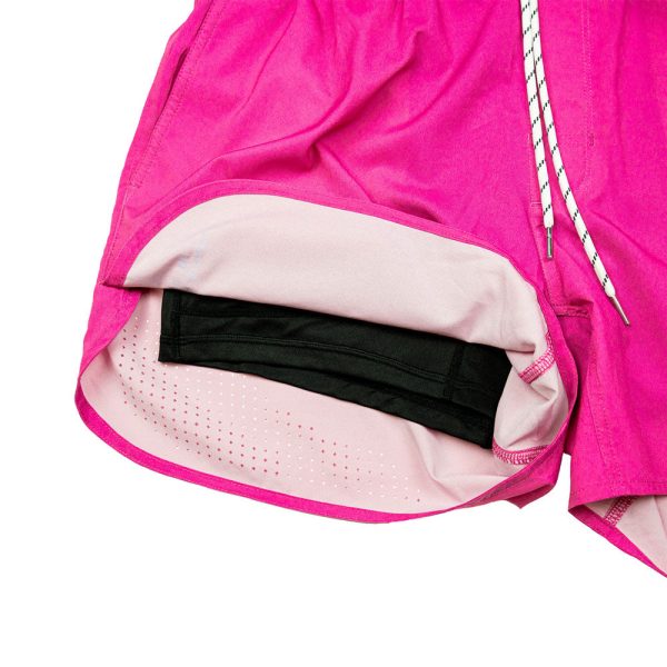 Pro Series Youth Shorts with Liner - Pink - Image 3