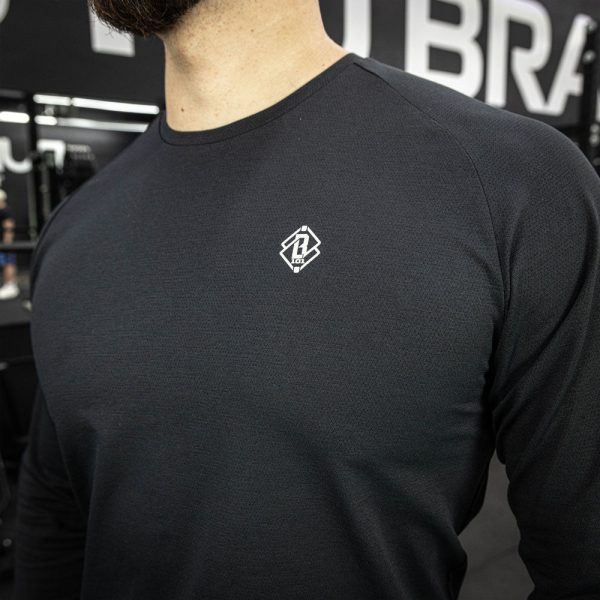 Diamond Tech Youth Long Sleeve - Black/White - Image 3
