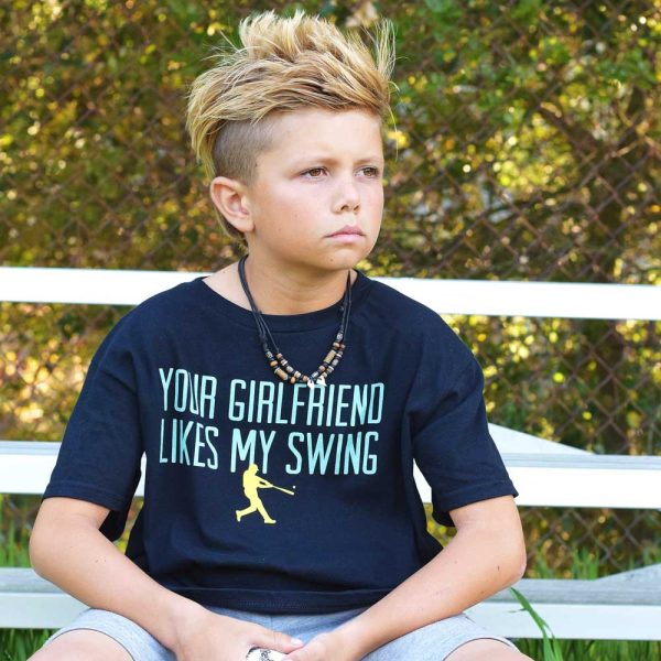 Your Girlfriend Likes My Swing- Youth Tee - Image 2