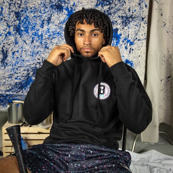 Splatter Hoodie - Black/Galaxy - Image 3