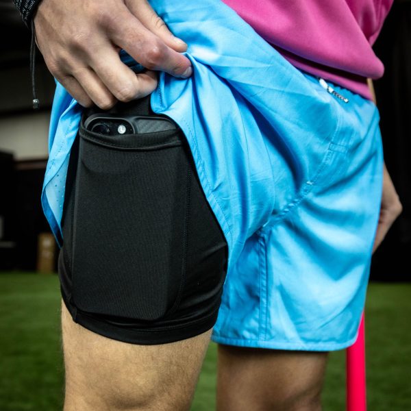 Pro Series Youth Shorts with Liner - Blue - Image 6