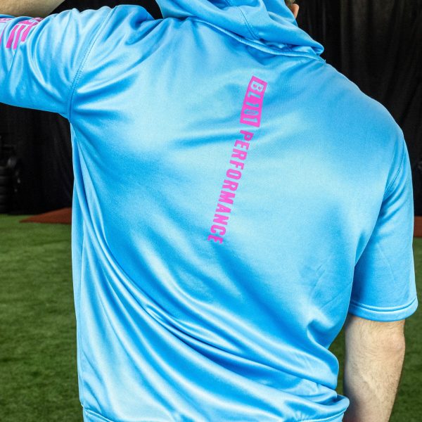 BSBL-SZN Youth Short Sleeve Hoodie V2 Cotton Candy Blue - Image 5