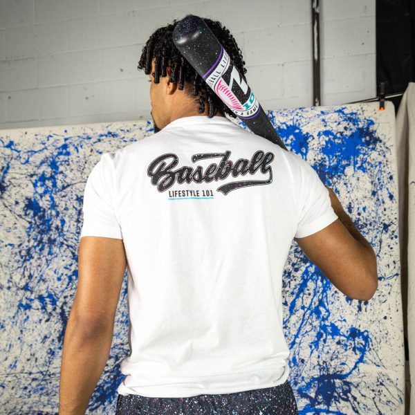 Splatter Tee - White/Galaxy - Image 3