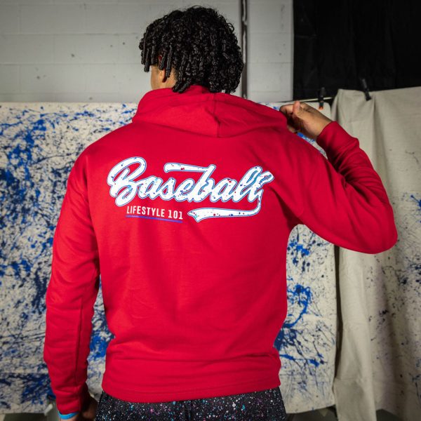 Splatter Youth Hoodie - Red/USA - Image 3