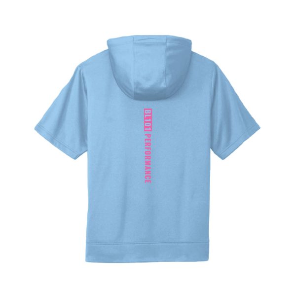 BSBL-SZN Short Sleeve Hoodie V2 Cotton Candy Blue - Image 2