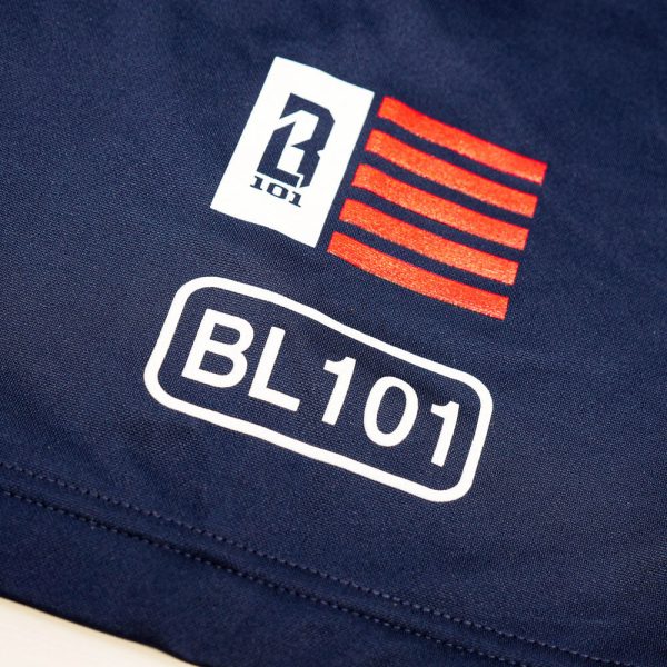 BSBL-SZN Youth Short Sleeve Hoodie V2 Navy - Image 3