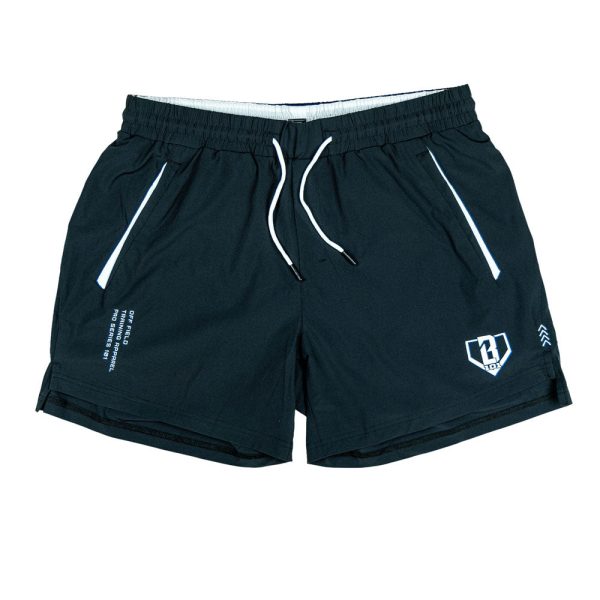 Pro Series Youth Shorts V2 with Liner - Black/White - Image 2