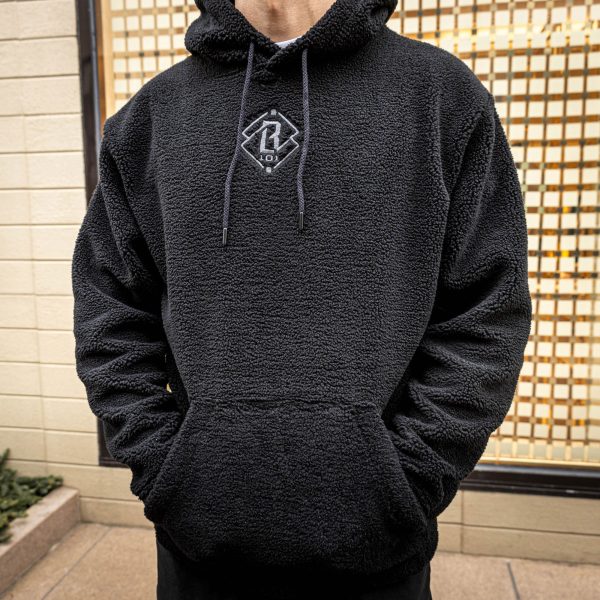 Diamond Youth Sherpa Hoodie - Black - Image 2