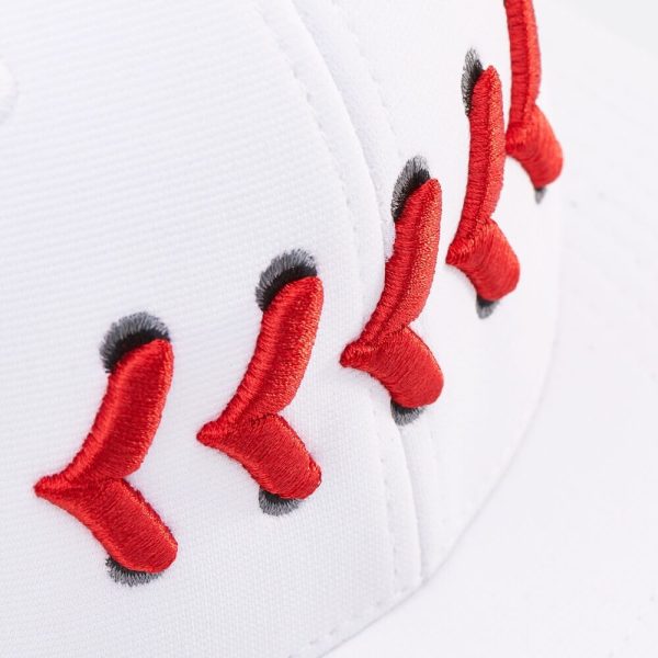 Buzz The Tower Hat - White/Red - Image 2