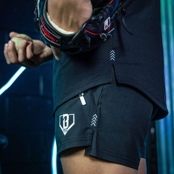 Pro Series Youth Shorts V2 with Liner - Black/White - Image 6