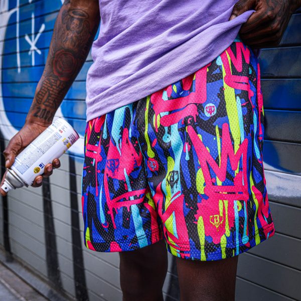 Graffiti Crown Youth Shorts - Image 2