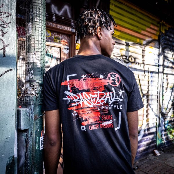 Graffiti Tee - Black/Red - Image 3