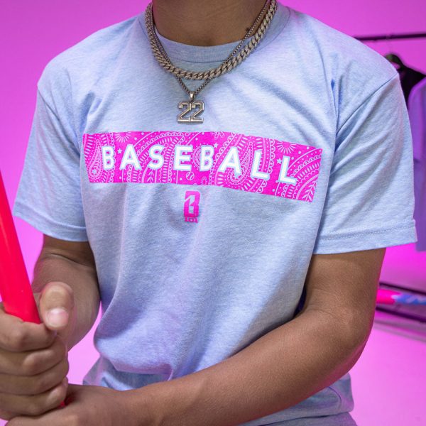 Paisley Youth Tee - Cotton Candy Blue - Image 2