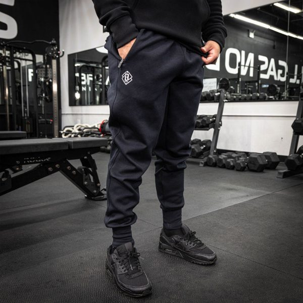 Diamond Relaxed Fit Joggers - Black/White - Image 7