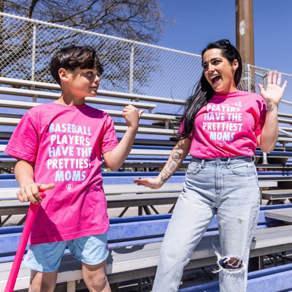 Baseball Players Have The Prettiest Moms Tee - Pink/Blue - Image 5