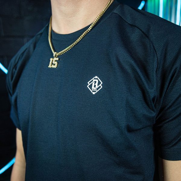 Diamond Tech Youth Tee - Black/White - Image 2