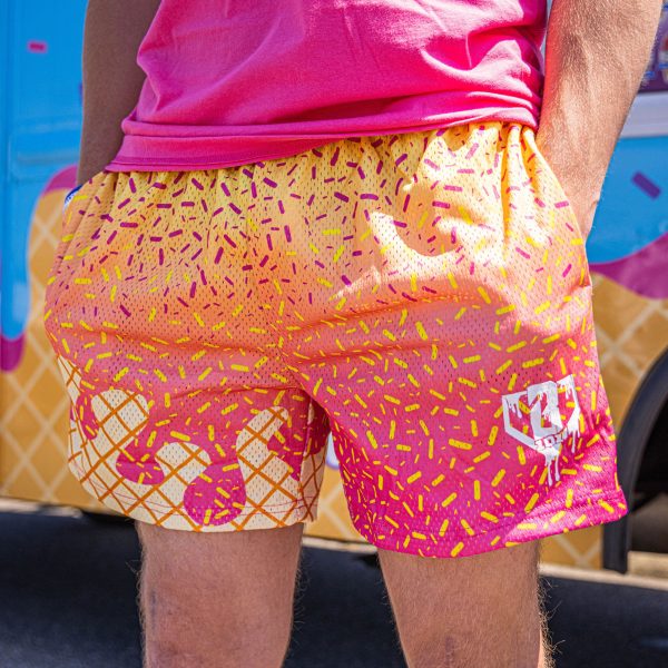 Ice Cream Youth Shorts - Strawberry Banana - Image 3