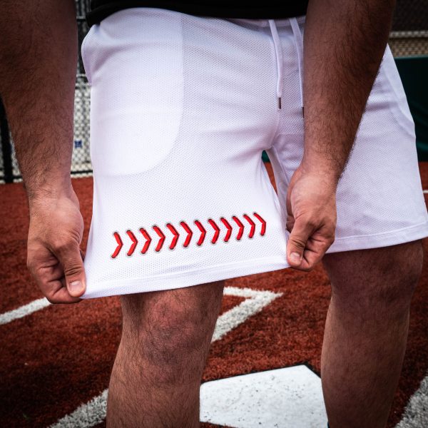Baseball Seams Shorts - White - Image 7