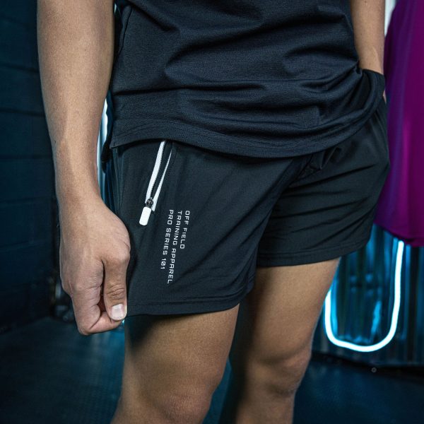 Pro Series Youth Shorts V2 with Liner - Black/White - Image 5