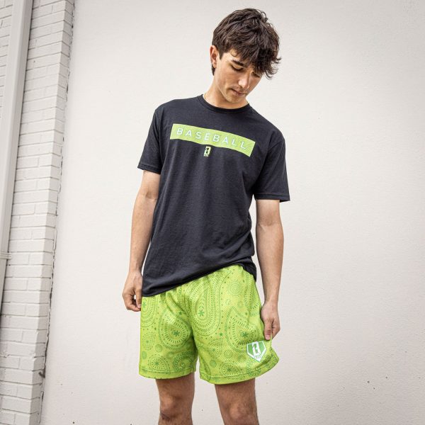 Paisley Shorts - Green - Image 3