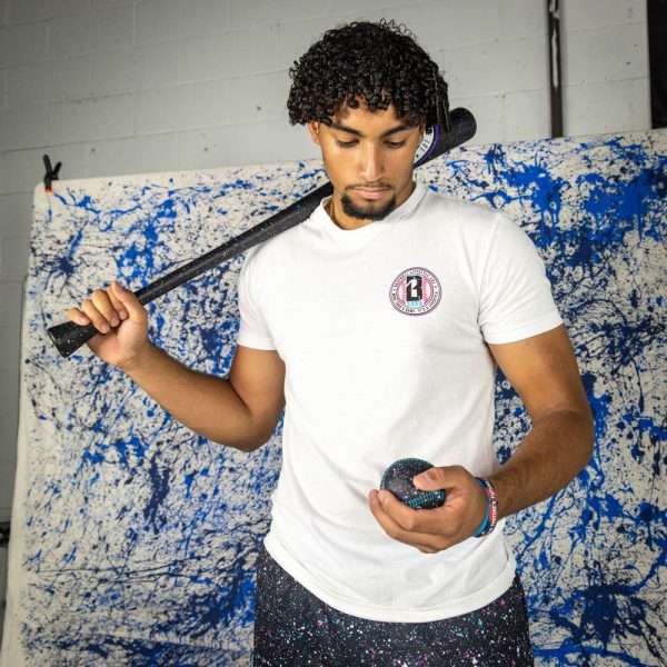 Splatter Tee - White/Galaxy - Image 2