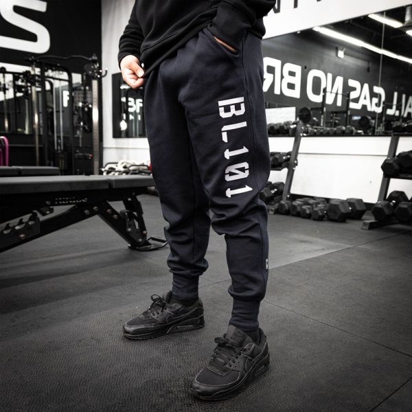 Diamond Relaxed Fit Joggers - Black/White - Image 4