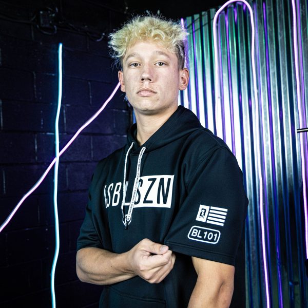 BSBL-SZN Short Sleeve Hoodie V3 Black/White - Image 5