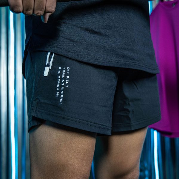 Pro Series Youth Shorts V2 with Liner - Black/White - Image 7