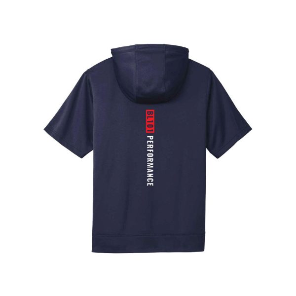 BSBL-SZN Short Sleeve Hoodie V2 Navy - Image 2