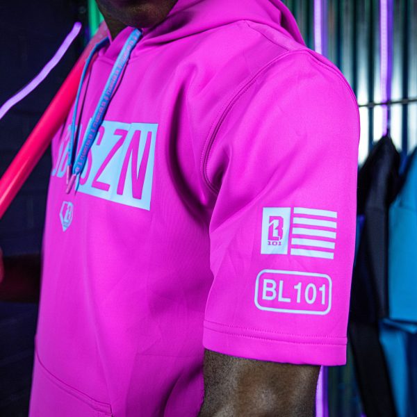 BSBL-SZN Short Sleeve Hoodie V3 Cotton Candy Pink - Image 5