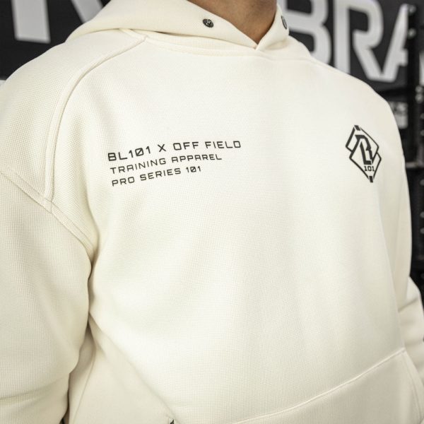 Off-Field Waffle Performance Hoodie - Bone/Black - Image 2