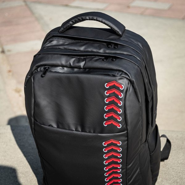 Baseball Seams Backpack - Black - Image 4