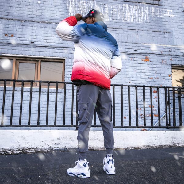 Gradient Full Zip Puffer Jacket - USA - Image 4