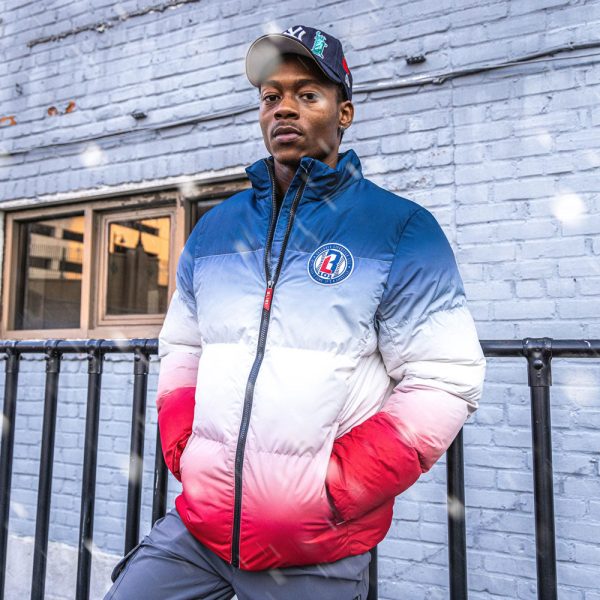Gradient Full Zip Puffer Jacket - USA - Image 2