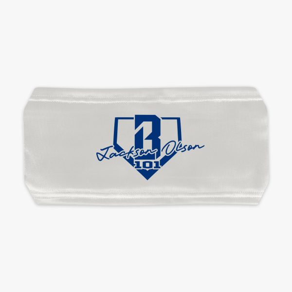 Jackson Olson Signature Headband - Bone/Navy