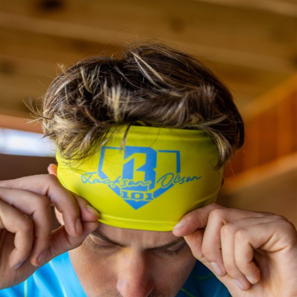 Jackson Olson Signature Headband - Highlighter Yellow - Image 2