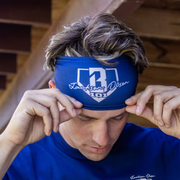 Jackson Olson Signature Headband - Navy/Bone - Image 2
