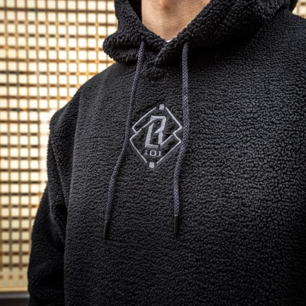 Diamond Youth Sherpa Hoodie - Black - Image 3