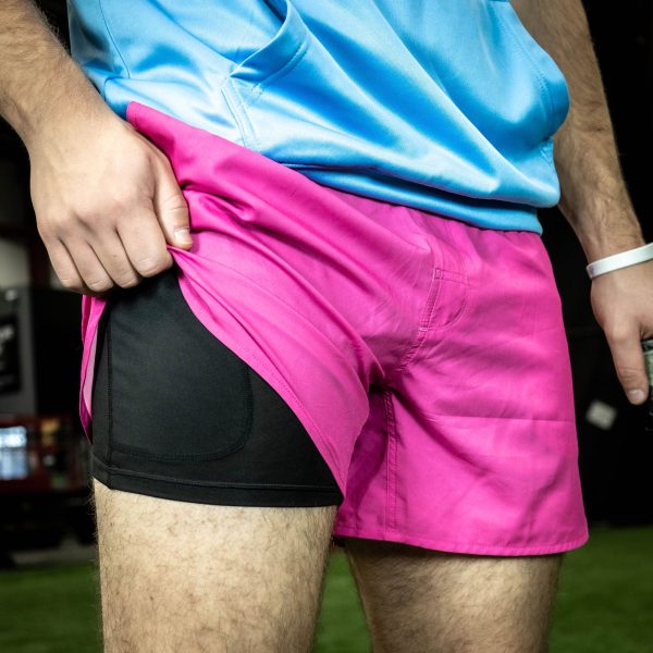Pro Series Youth Shorts with Liner - Pink - Image 5