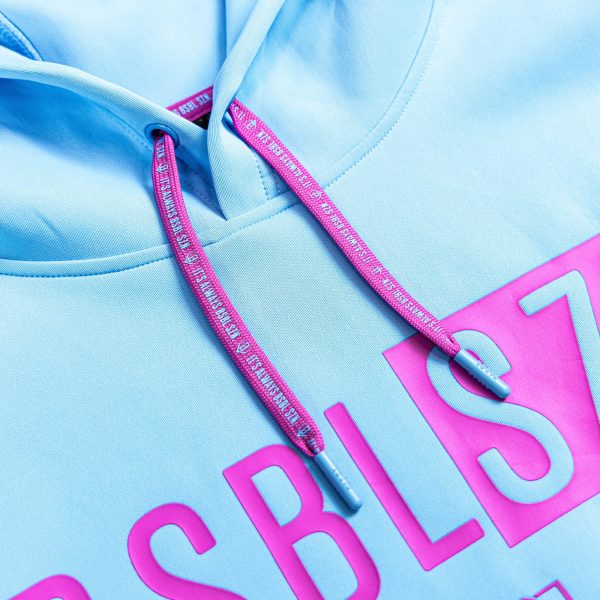 BSBL-SZN Short Sleeve Hoodie V3 Cotton Candy Blue - Image 10