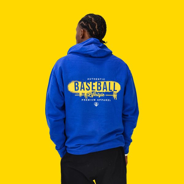 Vandal Hoodie - Blue/Yellow/White - Image 4