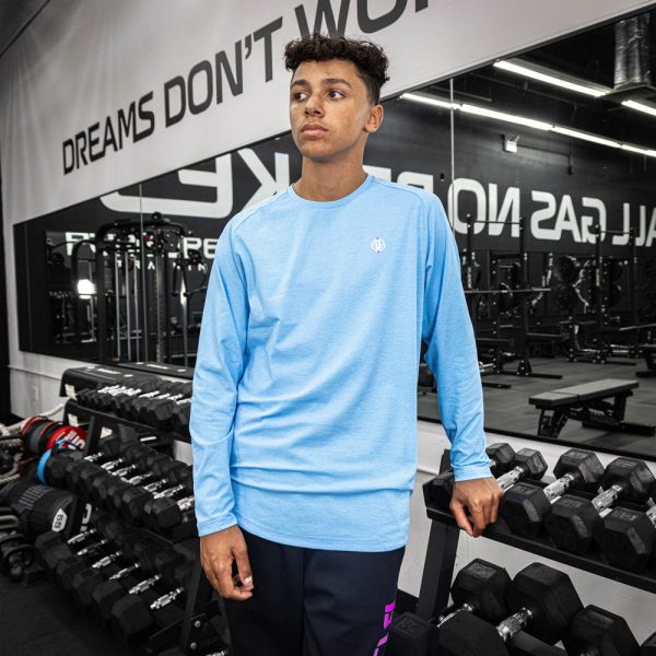 Diamond Tech Long Sleeve - Cotton Candy Blue - Image 7