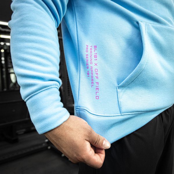 Off-Field Performance Youth Hoodie - Cotton Candy Blue - Image 2