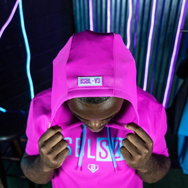 BSBL-SZN Short Sleeve Hoodie V3 Cotton Candy Pink - Image 8