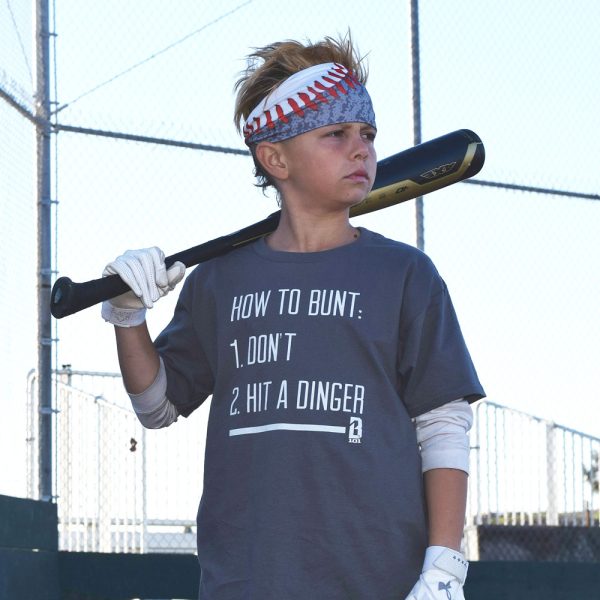 How to Bunt Youth Tee - Gray - Image 2