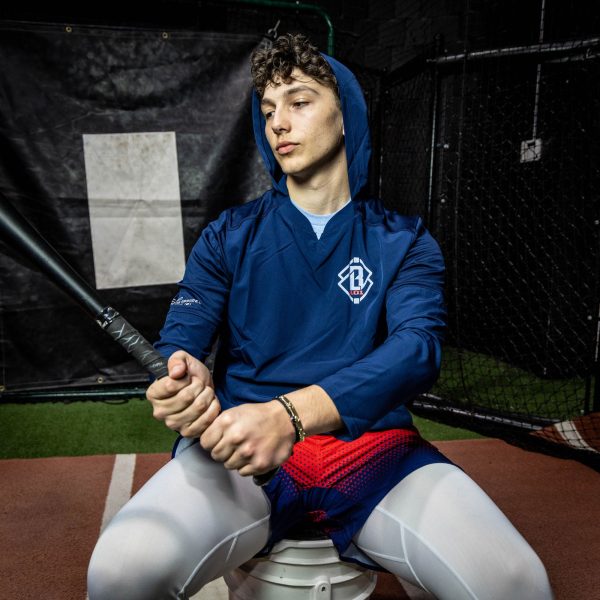 Diamond Hybrid Jacket - Navy - Image 2
