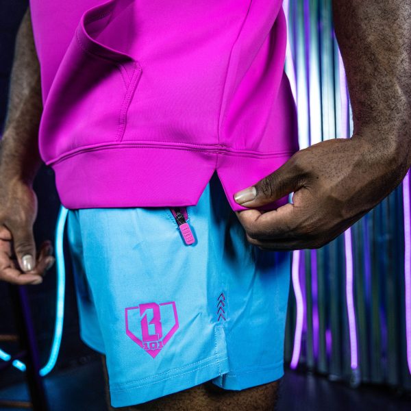 BSBL-SZN Youth Short Sleeve Hoodie V3 Cotton Candy Pink - Image 6